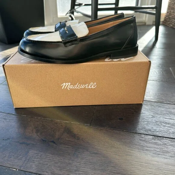 NWT Madewell Grayson Penny Loafer in True Black Multi - Picture 9 of 12